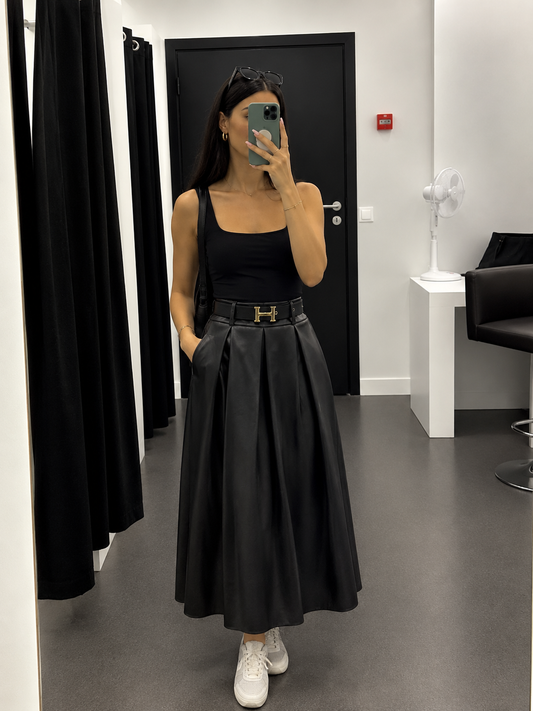 Sisi Lederlook H Riem Rok