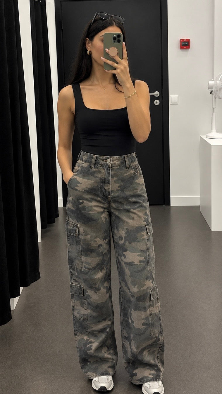Virale Camouflage Broek - Khaki