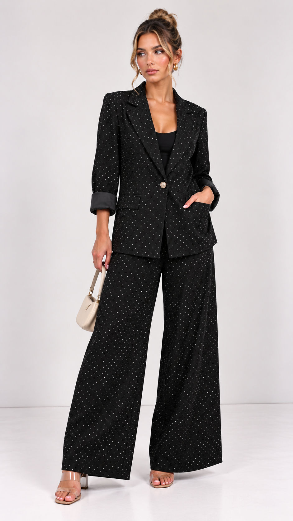 Sara Glitter Blazer Set