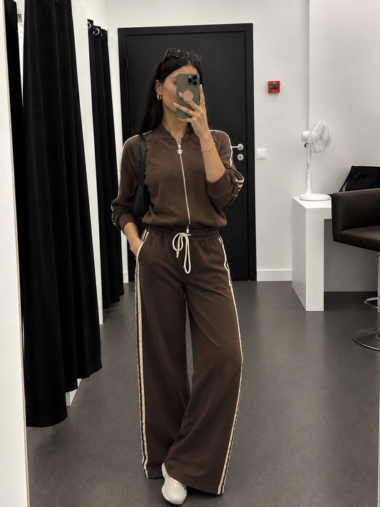 Olivia Streepjes Rits Set
